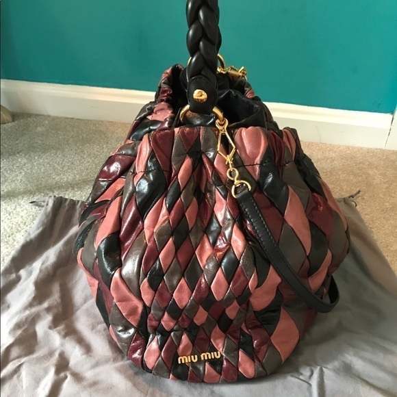 Miu Miu Harlequin Hobo Bag - Picture 1 of 13